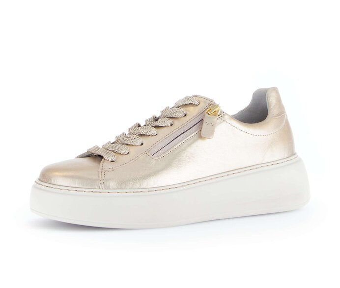 Gabor Damen  Sneaker Low Gold - Effektleder