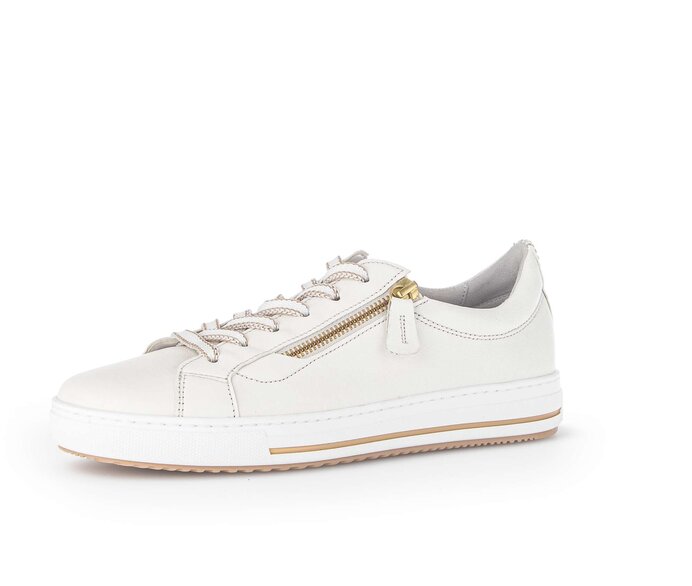 Gabor Damen  Sneaker Low Creme - Glattleder