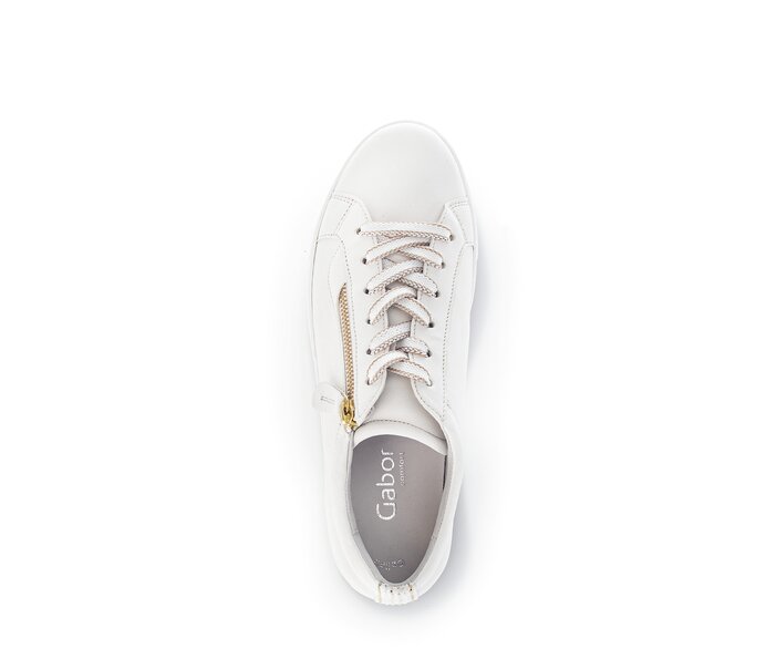 Gabor Damen  Sneaker Low Creme - Glattleder