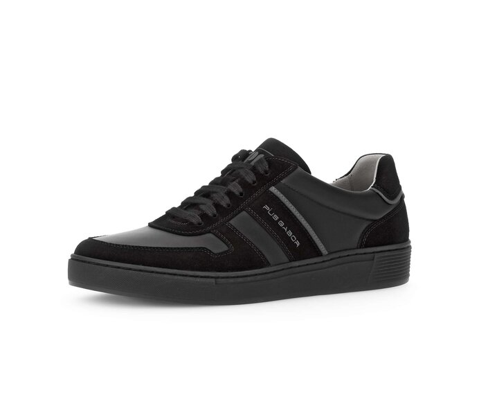 Pius Gabor Herren Sneaker Low Schwarz - Rauleder