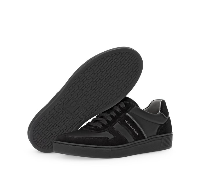 Pius Gabor Herren Sneaker Low Schwarz - Rauleder