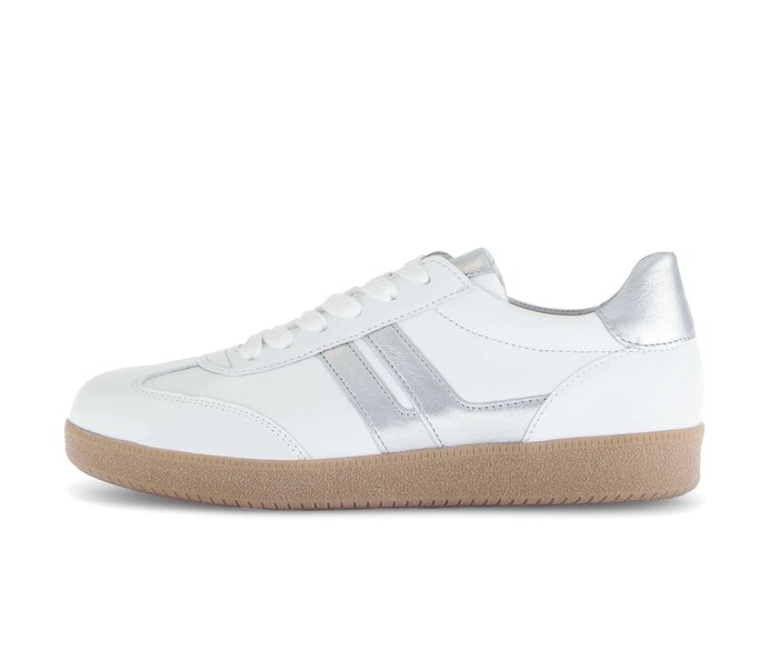 Gabor Damen Sneaker Low Weiß - Materialmix Leder