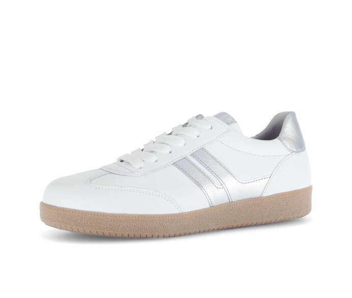 Gabor Damen  Sneaker Low Weiß - Materialmix Leder
