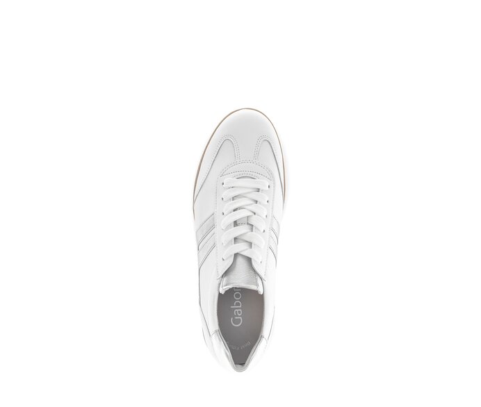 Gabor Damen  Sneaker Low Weiß - Materialmix Leder