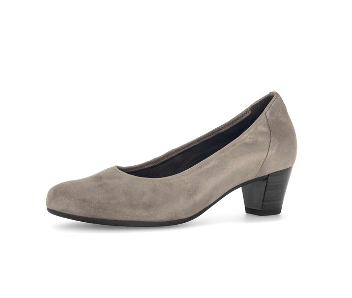Gabor Damen  Eleganter Pumps Grau - Effektleder