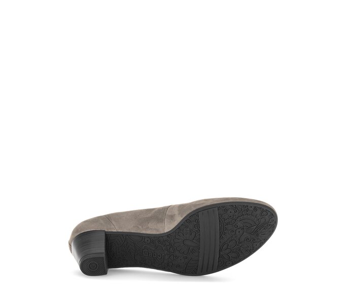 Gabor Damen  Eleganter Pumps Grau - Effektleder