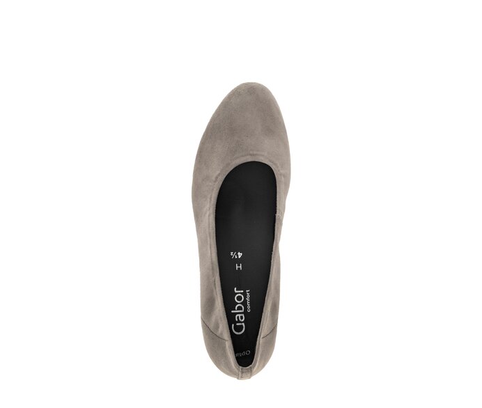 Gabor Damen  Eleganter Pumps Grau - Effektleder