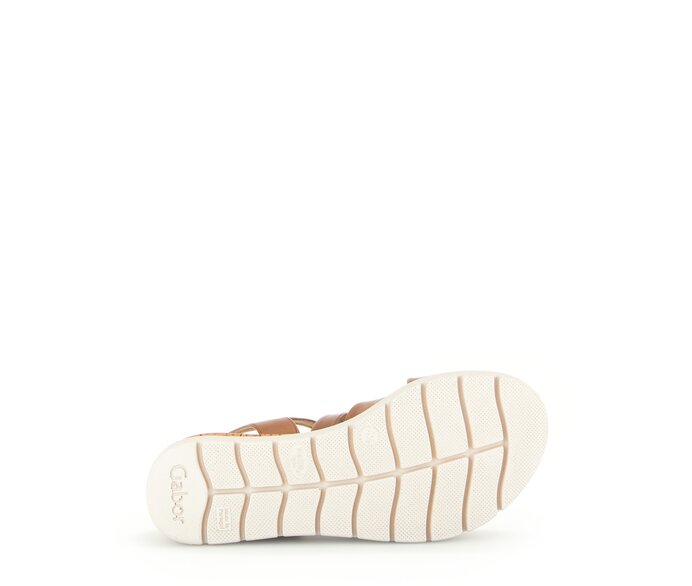 Gabor Damen  Keilsandalette Braun - Glattleder