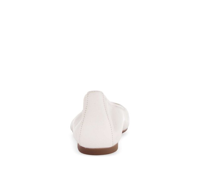 Gabor Damen  Eleganter Ballerina Creme - Materialmix Leder