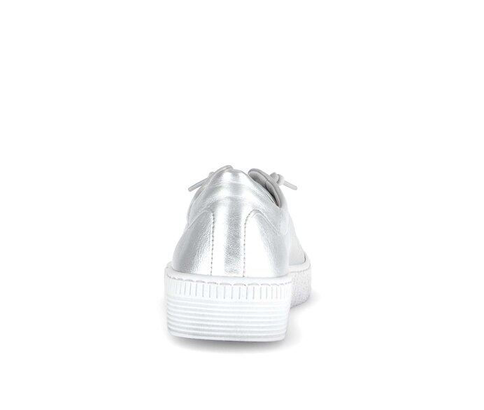 Gabor Damen  Sneaker Low Silber - Effektleder