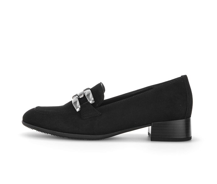 Gabor Damen Hochfrontpumps Schwarz - Rauleder