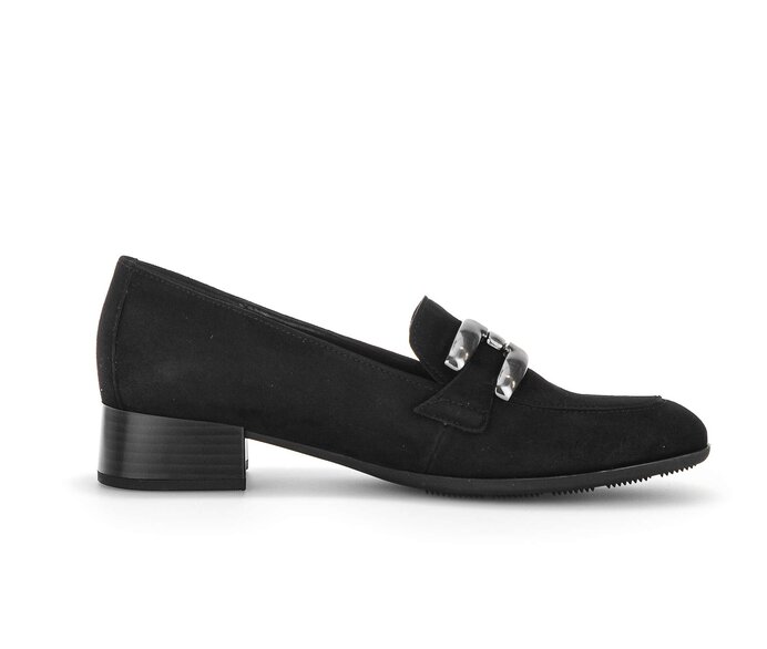 Gabor Damen  Hochfrontpumps Schwarz - Rauleder