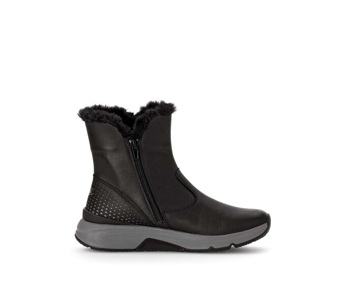 Gabor Damen  Winterstiefelette Schwarz - Glattleder