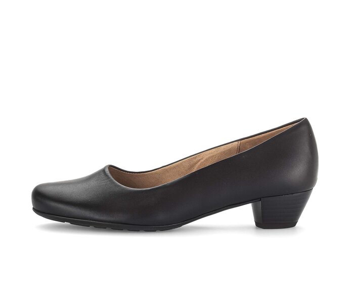 Gabor Damen Eleganter Pumps Schwarz - Glattleder