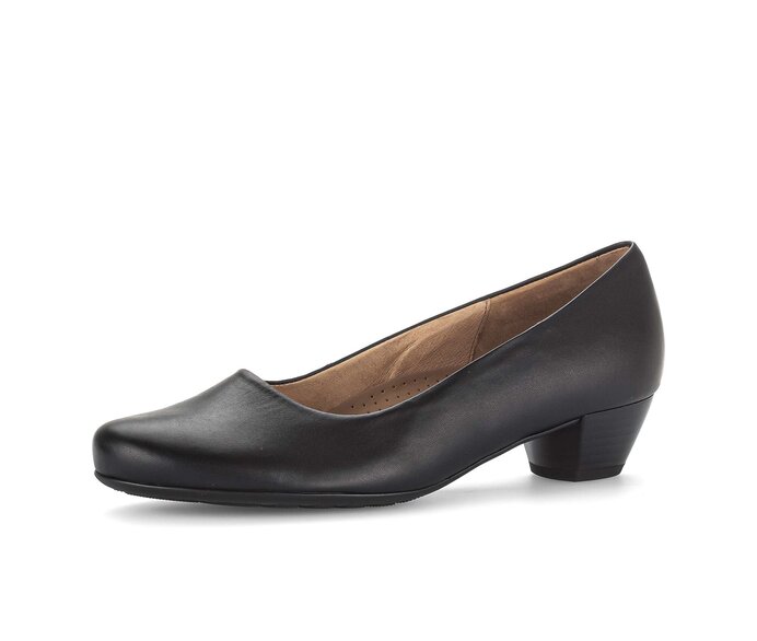 Gabor Damen  Eleganter Pumps Schwarz - Glattleder