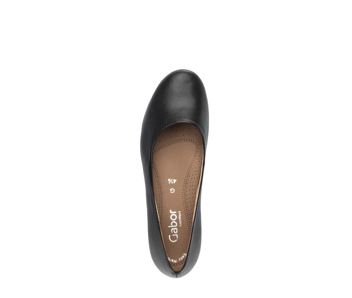 Gabor Damen  Eleganter Pumps Schwarz - Glattleder
