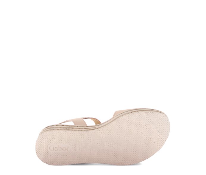Gabor Damen  Plateau Sandale Rosa - Materialmix Leder