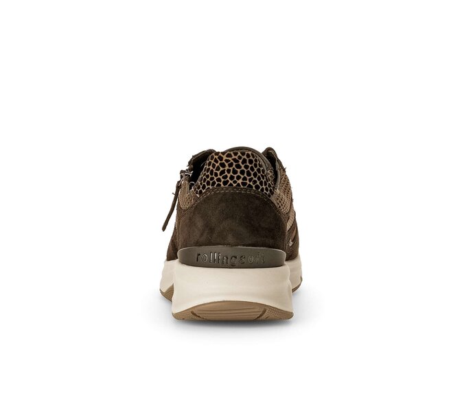 Gabor Damen  Sneaker Low Braun - Materialmix Leder/Lederimitat