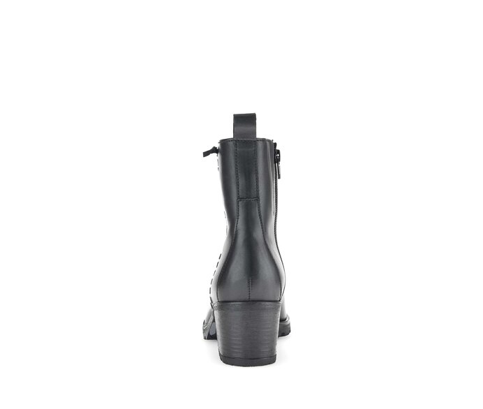 Gabor Damen  Plateau Stiefelette Schwarz - Glattleder