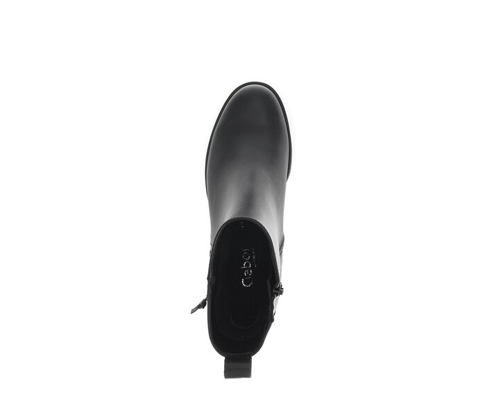 Gabor Damen  Plateau Stiefelette Schwarz - Glattleder