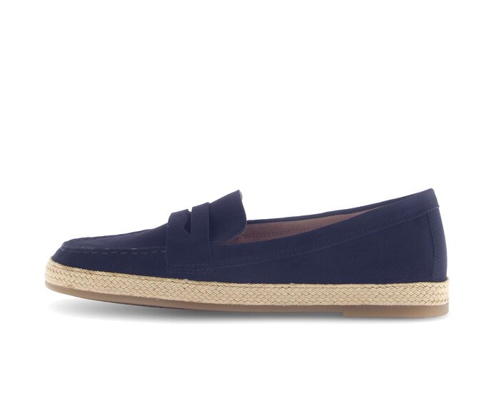 Gabor Damen Slipper Blau - Rauleder