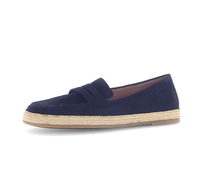 Gabor Damen  Slipper Blau - Rauleder