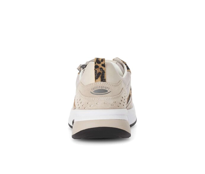 Gabor Damen  Sneaker Low Beige - Materialmix Leder/Lederimitat