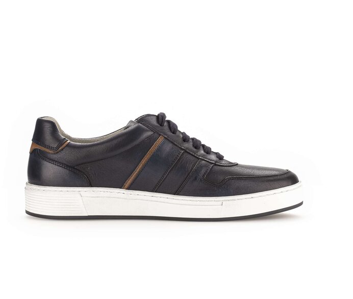 Pius Gabor Herren Sneaker Low Blau - Glattleder