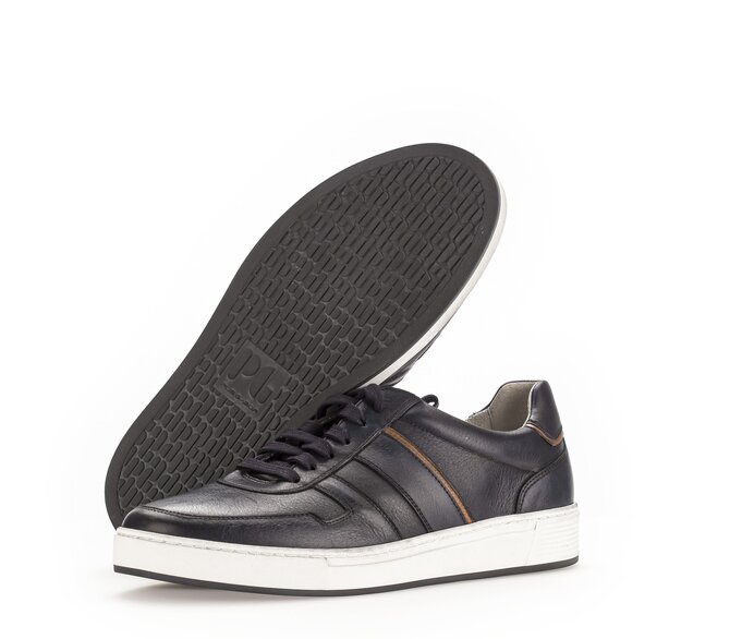 Pius Gabor Herren Sneaker Low Blau - Glattleder