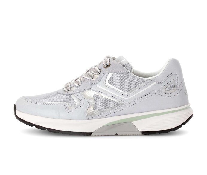 Gabor Damen Sneaker Low Grau - Materialmix Leder/Lederimitat