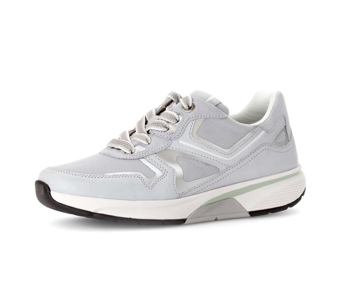 Gabor Damen  Sneaker Low Grau - Materialmix Leder/Lederimitat