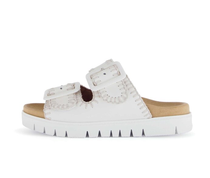 Gabor Damen Pantolette Creme - Glattleder