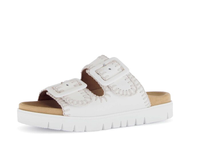 Gabor Damen  Pantolette Creme - Glattleder