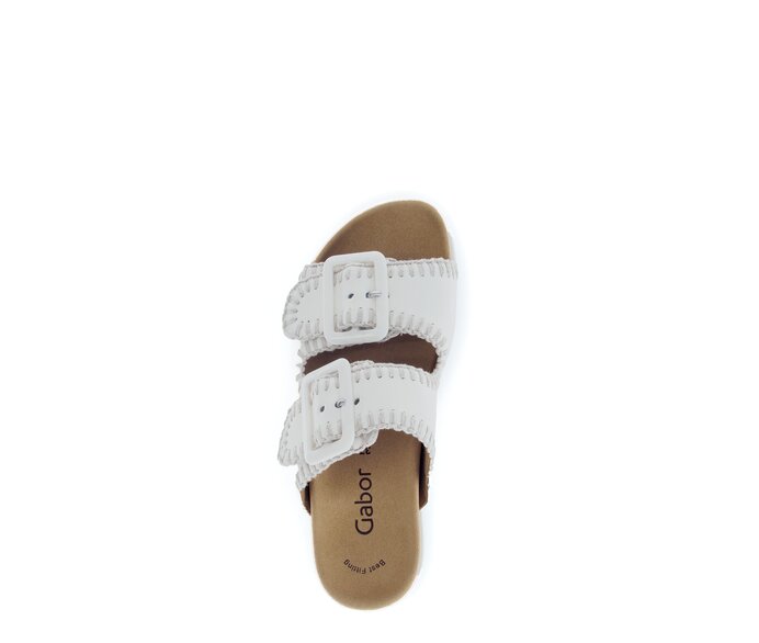 Gabor Damen  Pantolette Creme - Glattleder