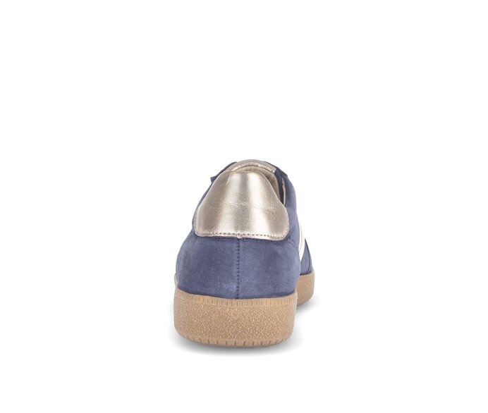 Gabor Damen  Sneaker Low Blau - Materialmix Leder