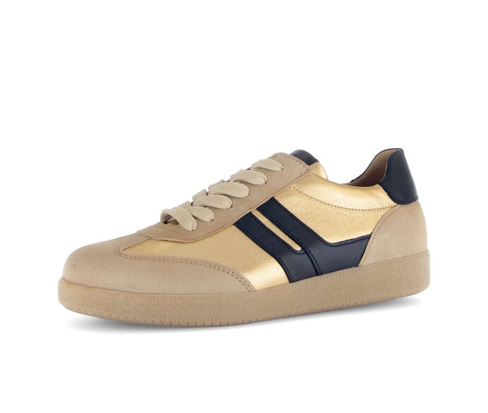 Gabor Damen  Sneaker Low Braun - Materialmix Leder