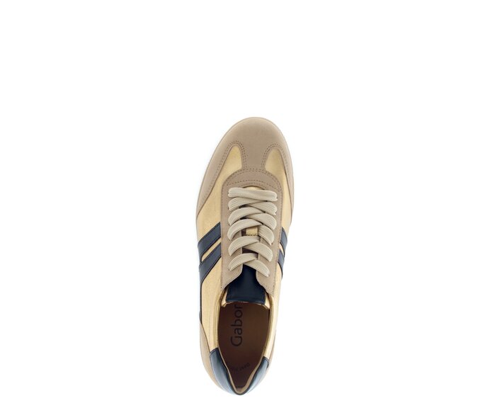 Gabor Damen  Sneaker Low Braun - Materialmix Leder