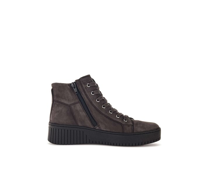Gabor Damen  Sneaker High Grau - Rauleder