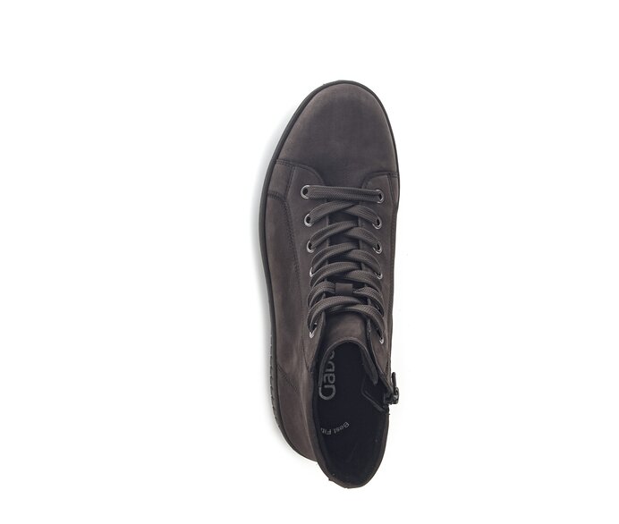 Gabor Damen  Sneaker High Grau - Rauleder