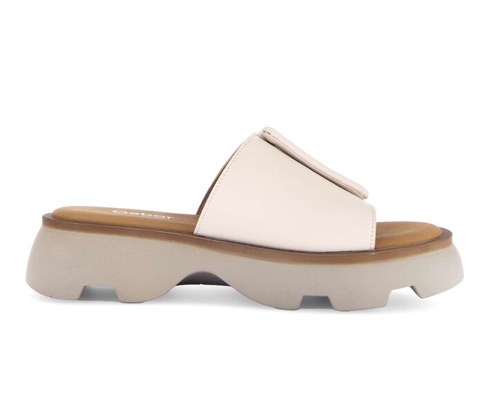 Gabor Damen  Pantolette Creme - Glattleder