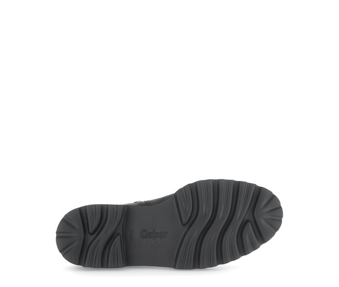 Gabor Damen  Schnürstiefelette Schwarz - Glattleder