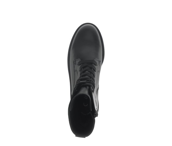Gabor Damen  Schnürstiefelette Schwarz - Glattleder