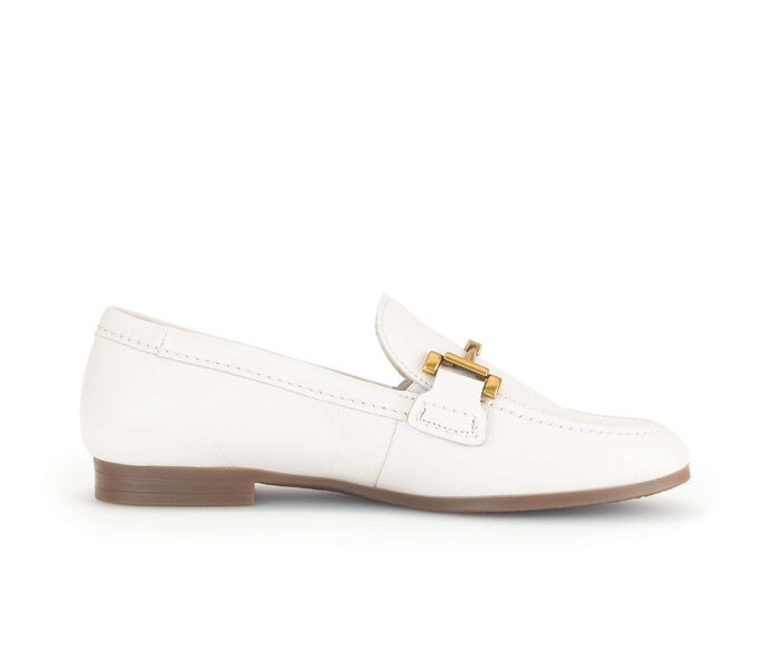 Gabor Damen  Slipper Creme - Glattleder