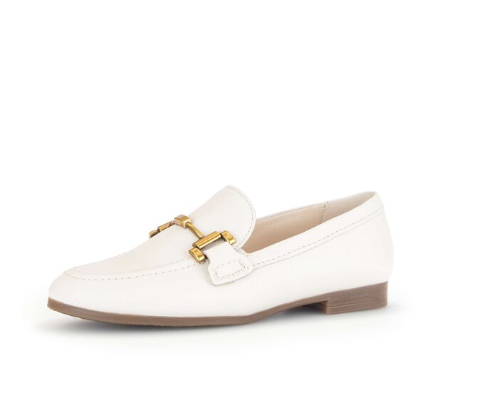 Gabor Damen  Slipper Creme - Glattleder
