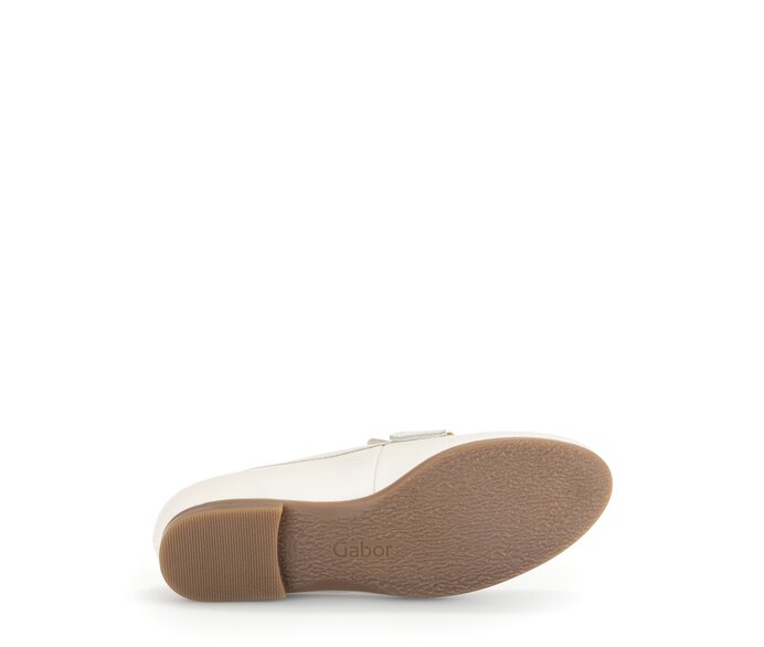 Gabor Damen  Slipper Creme - Glattleder