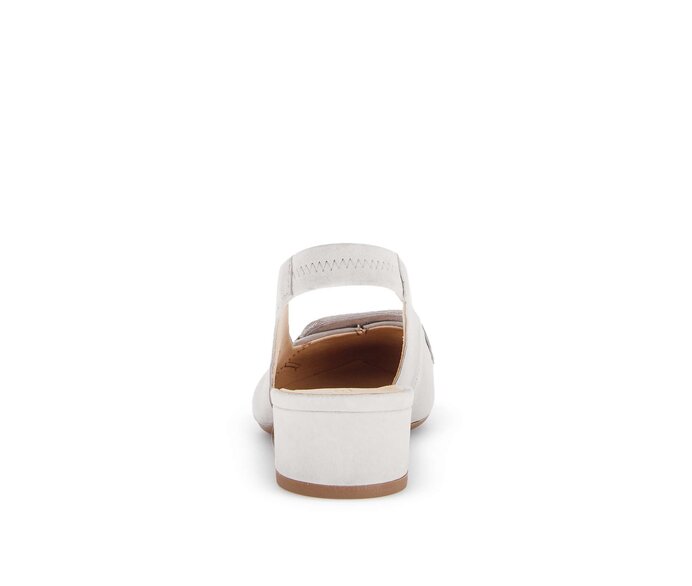 Gabor Damen  Slingpumps Grau - Materialmix Leder