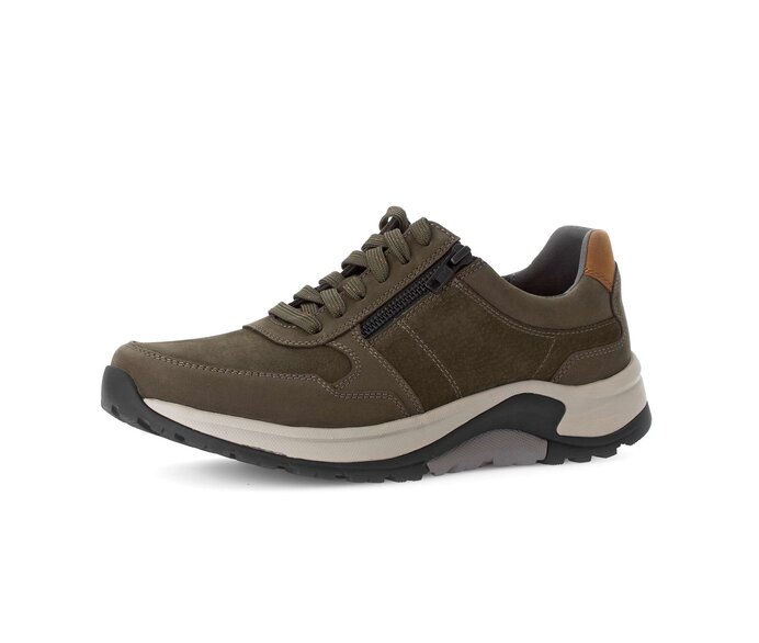 Gabor Herren Rollingsoft Sneaker Low Grün - Nubuk