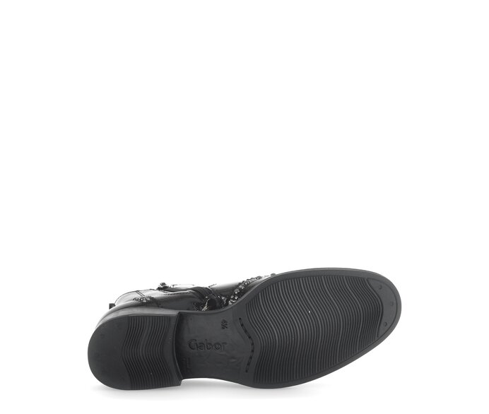 Gabor Damen  Chelsea Boot Schwarz - Lackleder