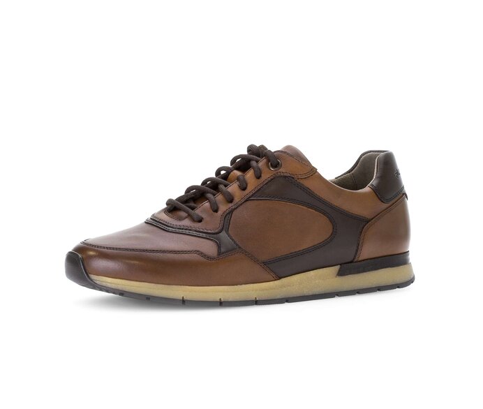 Pius Gabor Herren Sneaker Low Braun - Glattleder