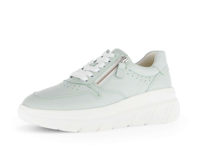 Gabor Damen  Sneaker Low Grün - Glattleder